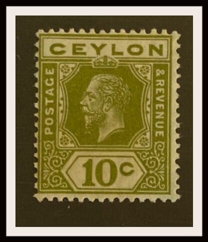 Ceylon Scott # 233 Mint Never Hinged