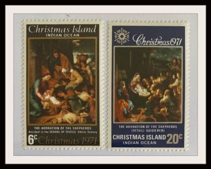 Christmas Island Scott #37-38 Mint Never Hinged