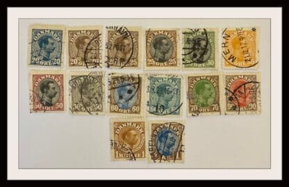 Denmark Scott # 103-104/106-107/111/114/121-125/127-128/132 Used