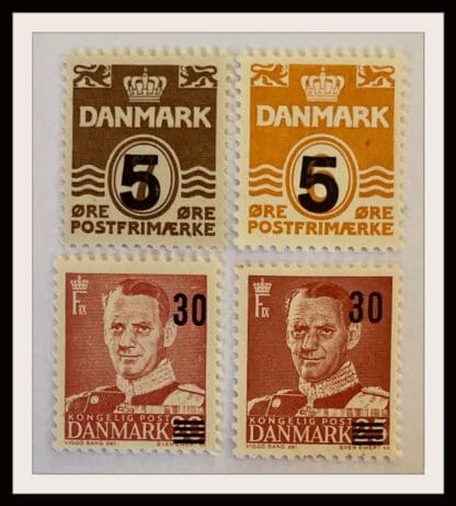 Denmark Scott # 355-358 Mint Never Hinged