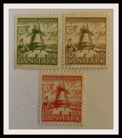 Denmark Scott # B6-B8 Mint Hinged