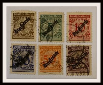 Germany Scott #O47-O52 Used