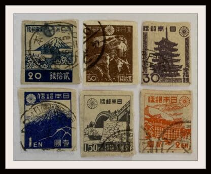 Japan Scott # 356/358/363-364/36-367 Used