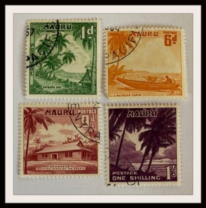 Nauru Scott # 40/43-45 Used