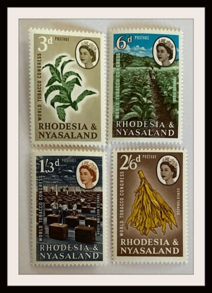 Rhodesia & Nyasaland Scott # 184-187 Mint Never Hinged