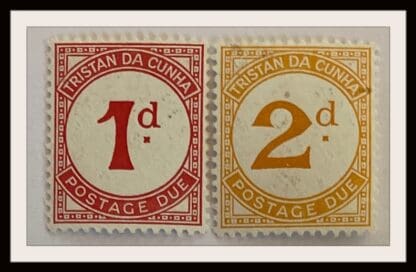 Tristan da Cunha  Scott # J1-J2 Mint Hinged