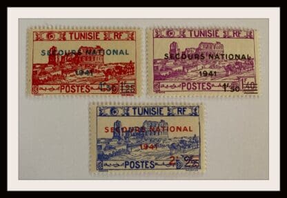 Tunisia Scott # B75-B77 Mint Hinged