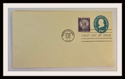 Scott # U541 Mint First Day Cover Die I