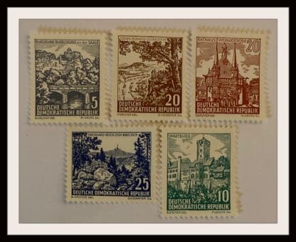 Germany DDR Scott # 535-539 Mint Never Hinged