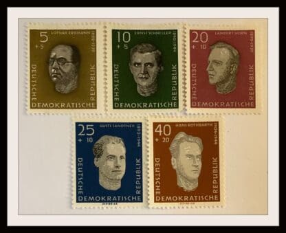 Germany DDR Scott # B60-B64 Mint Never Hinged