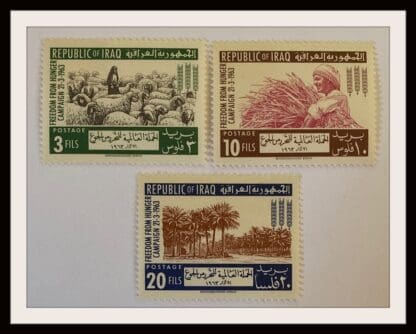 Iraq Scott #333-335 Mint Never Hinged