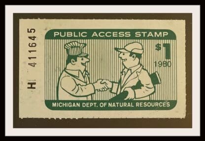 Michigan Access Stamp Mint Hinged