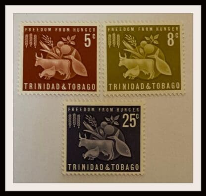 Trinidad & Tobacco Scott # 110-112 Mint Never Hinged