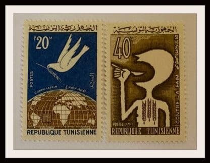 Tunisia Scott # 435-436 Mint Never Hinged