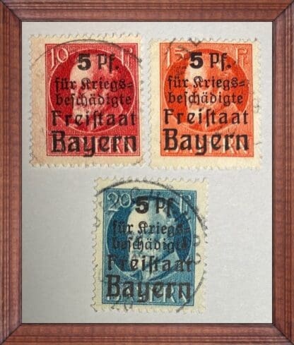 Germany Bavaria Scott # B1-B3 Used