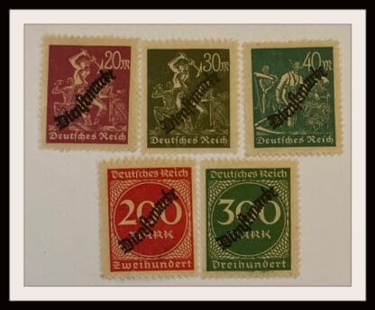 Germany Scott O22-O26 Mint Hinged