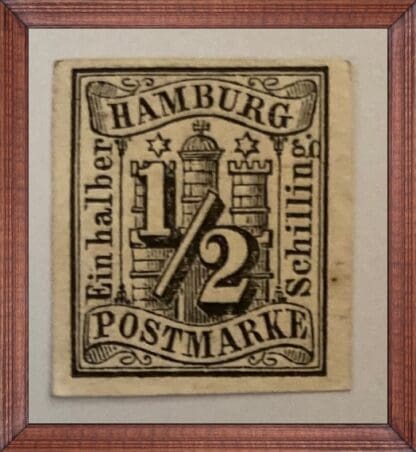 Germany Hamburg Scott # 1 Mint NO GUM