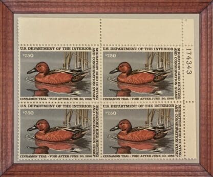 Scott # RW52 Mint Never Hinged Plate Block of 4