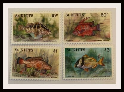 St. Kitts Scott # 320-323 Mint Never Hinged