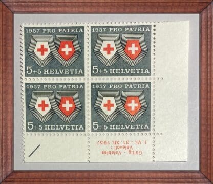 Switzerland Scott # B282 Mint Never Hinged Corner Block