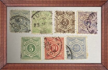 Germany Wurttemberg Scott # 55-61 Used