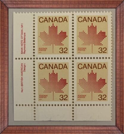 Canada Scott# 924 Mint Never Hinged Plate Blocks