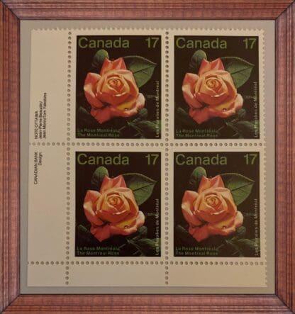 Canada Scott# 896 Mint Never Hinged Plate Block