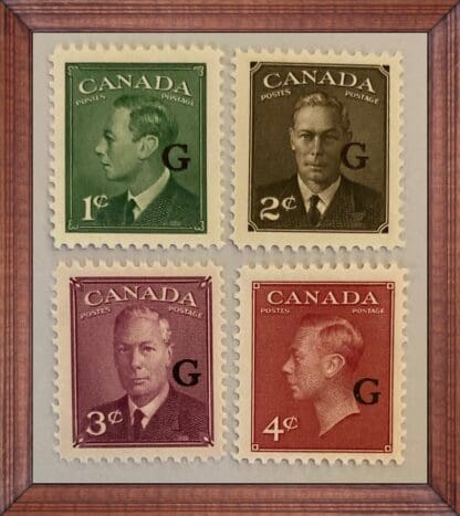 Canada Scott # O16-O19 Mint Never Hinged