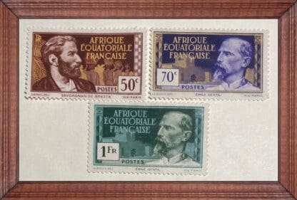 French Equatorial Africa Scott # 48/52/58 Mint Hinged