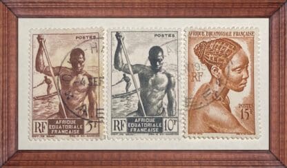 French Equatorial Africa Scott # 179/181-182 Used