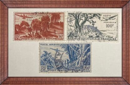 French Equatorial Africa Scott # C31-C33 Used