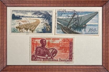 French Equatorial Africa Scott # C39-C41 Used