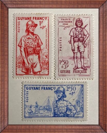 French Guiana Scott # B9-B11 Mint NO GUM