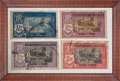 French India Scott #92/94-95/97 Used