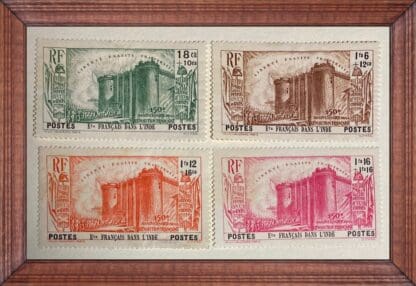 French India Scott #B7-B10 Mint Hinged