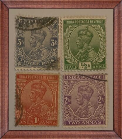 India Scott #80-82/84 Used (81 Mint Hinged)