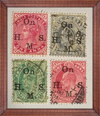 India Scott # O35/O37/O45-O46 Used