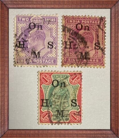 India Scott # O40/O43-O44 Used