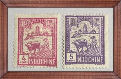 Indo China Scott # 122-123 Mint Hinged