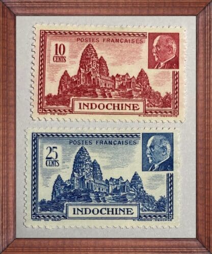 Indo-China Scott # 209-209A Mint Hinged