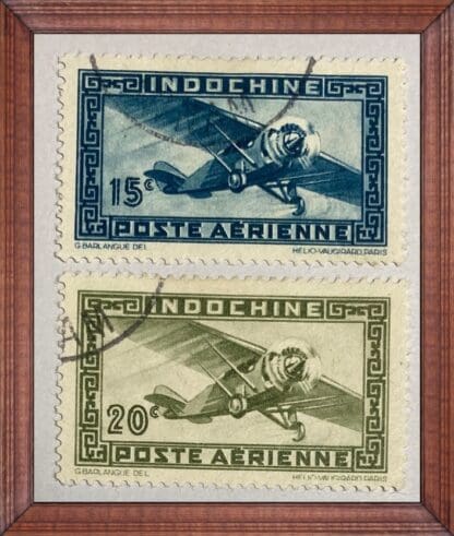 Indo-China Scott # C18D-C18E Used