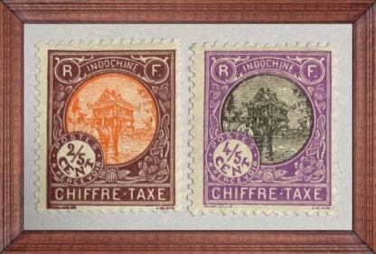 Indo-China Scott # J44-J45 Mint Hinged