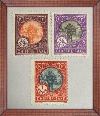 Indo-China Scott # J44-J46 Mint Hinged