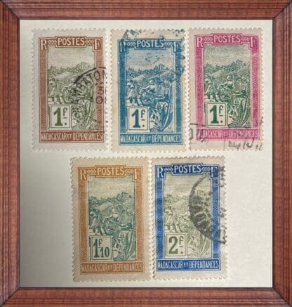 Madagascar (French) Scott #109-113 Used