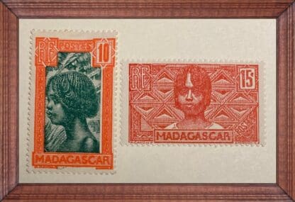 Madagascar French Scott # 151-152 Mint Hinged