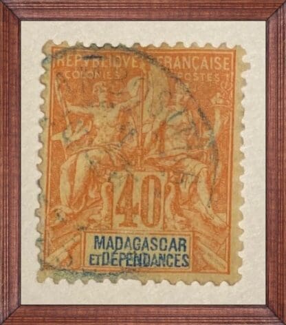 Madagascar French Scott # 42 Used