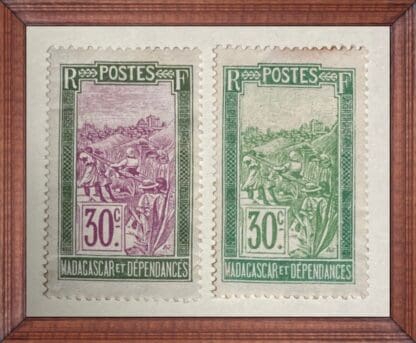 Madagascar (French) Scott #95-96 Mint Hinged