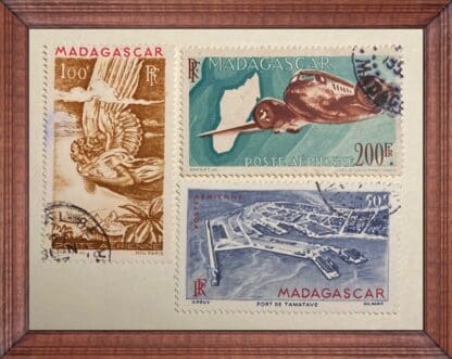 Madagascar French Scott # C51-C53 Used