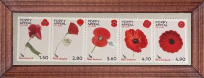 New Zealand Scott #Poppy 100 Years Mint Never Hinged Strip 2022