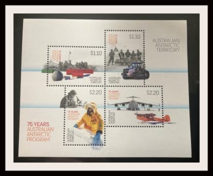 Australia Antarctic Territory 75th Anniversary Mint Never Hinged